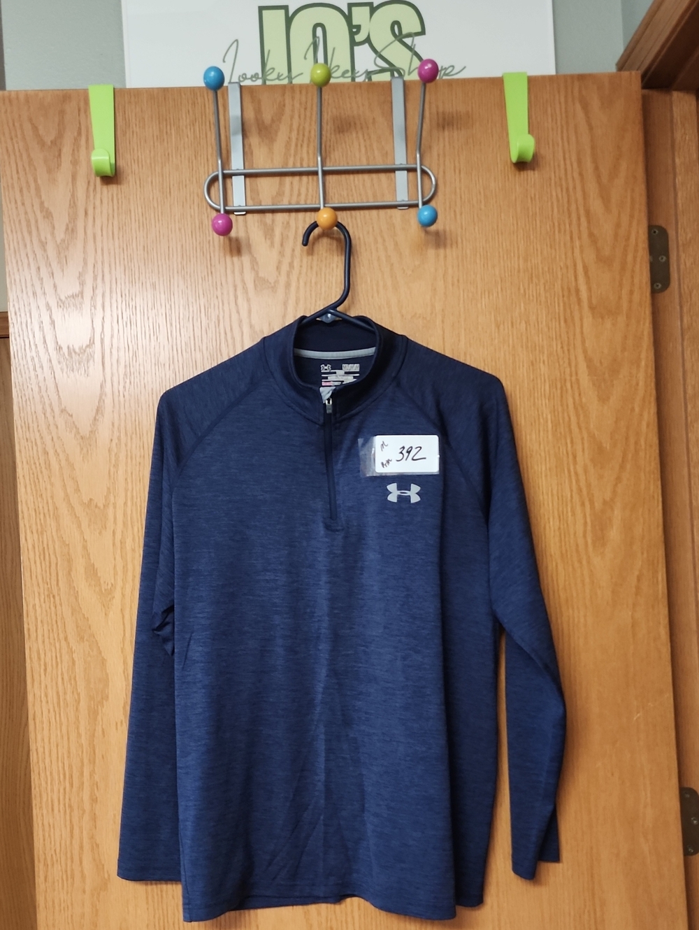 Under Armour Navy Heather Quarter-Zip Pullover Mens M number 392